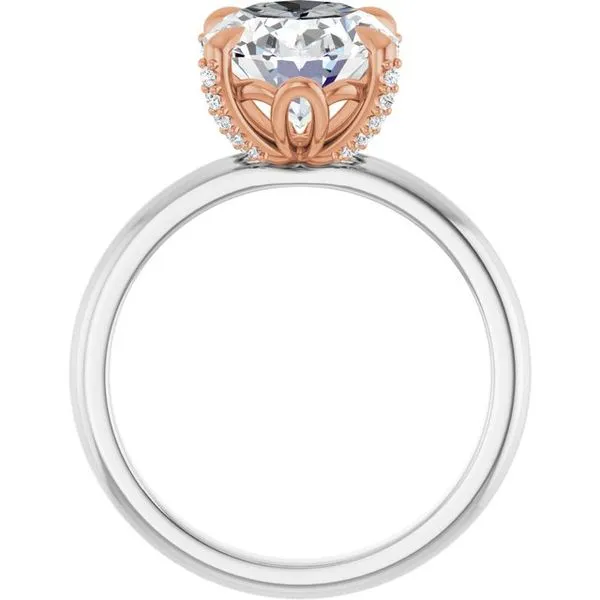 Claw-Prong Accented Engagement Ring Image 2 Northwood Jewelers Northwood, OH