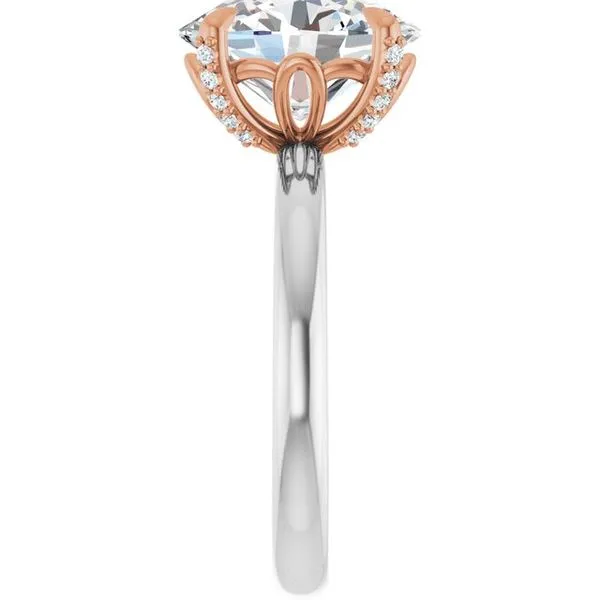 Claw-Prong Accented Engagement Ring Image 4 Northwood Jewelers Northwood, OH