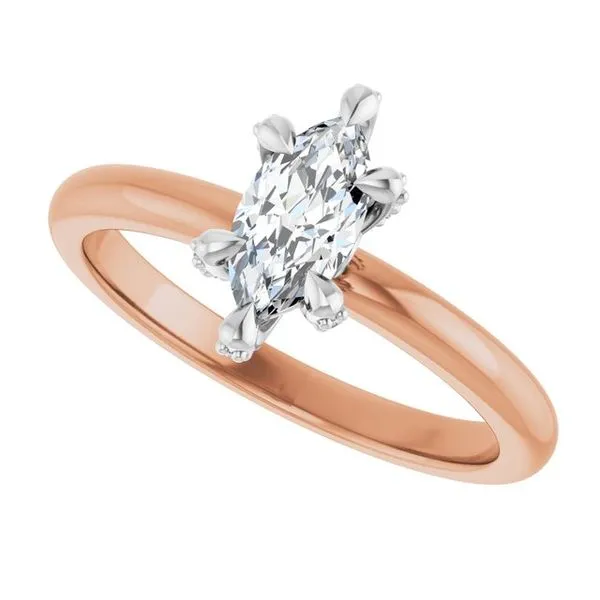 Claw-Prong Accented Engagement Ring Image 5 Don's Jewelry & Design Washington, IA