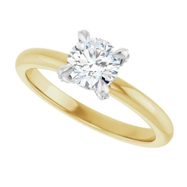 Claw-Prong Accented Engagement Ring Image 5 Jimmy Smith Jewelers Decatur, AL