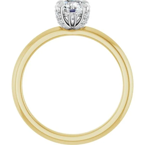Claw-Prong Accented Engagement Ring Image 2 Shipley's Fine Jewelry Hampstead, MD