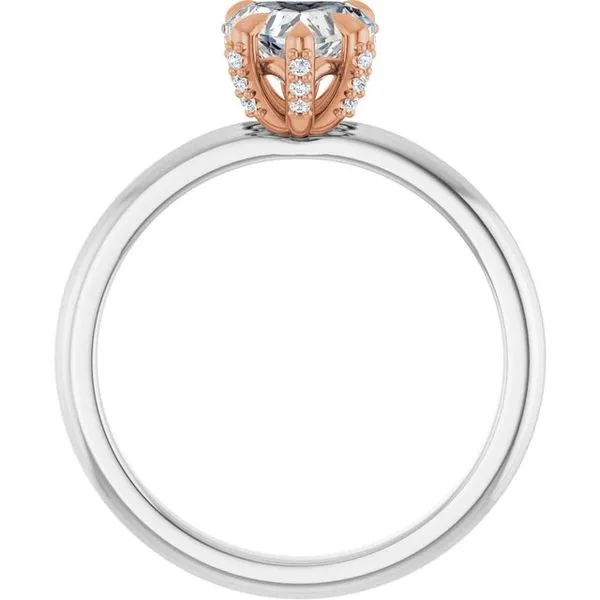 Claw-Prong Accented Engagement Ring Image 2 Don's Jewelry & Design Washington, IA