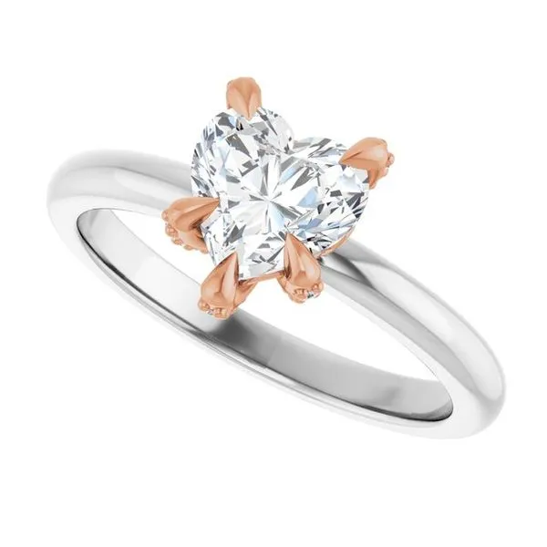 Claw-Prong Accented Engagement Ring Image 5 Don's Jewelry & Design Washington, IA