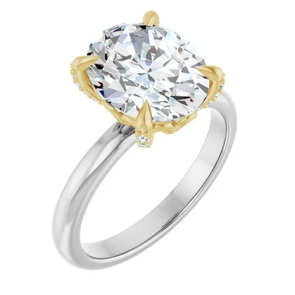 Claw-Prong Accented Engagement Ring Michael Szwed Jewelers Longmeadow, MA