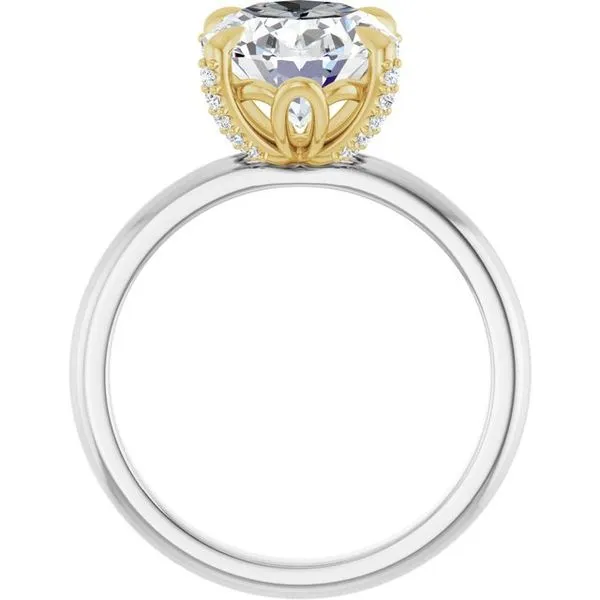 Claw-Prong Accented Engagement Ring Image 2 Mark Jewellers La Crosse, WI