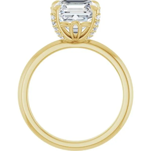 Claw-Prong Accented Engagement Ring Image 2 Raleigh Diamond Fine Jewelry Raleigh, NC