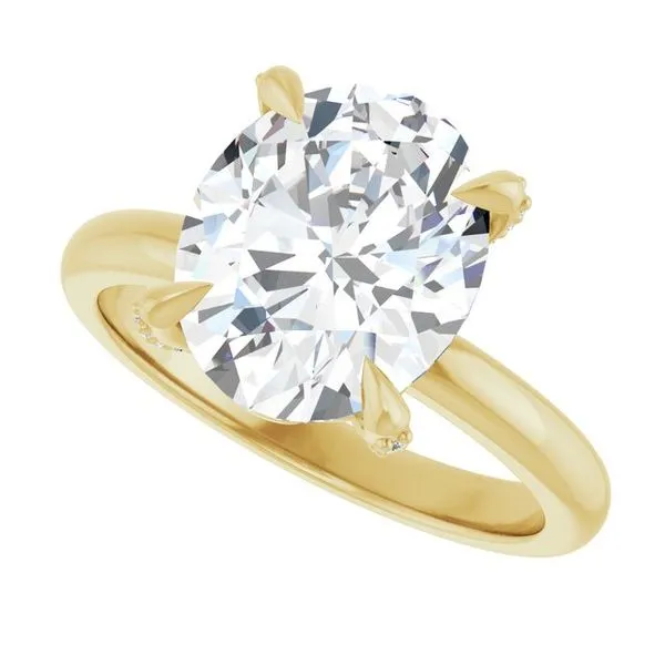 Claw-Prong Accented Engagement Ring Image 5 Shipley's Fine Jewelry Hampstead, MD