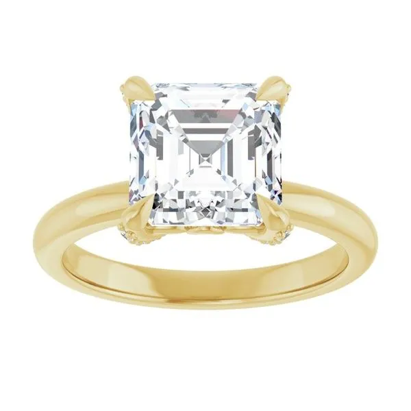 Claw-Prong Accented Engagement Ring Image 3 J. Thomas Jewelers Rochester Hills, MI