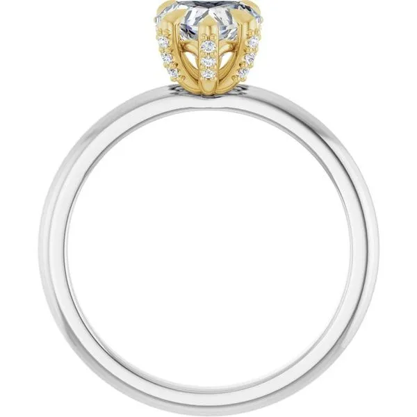 Claw-Prong Accented Engagement Ring Image 2 Don's Jewelry & Design Washington, IA