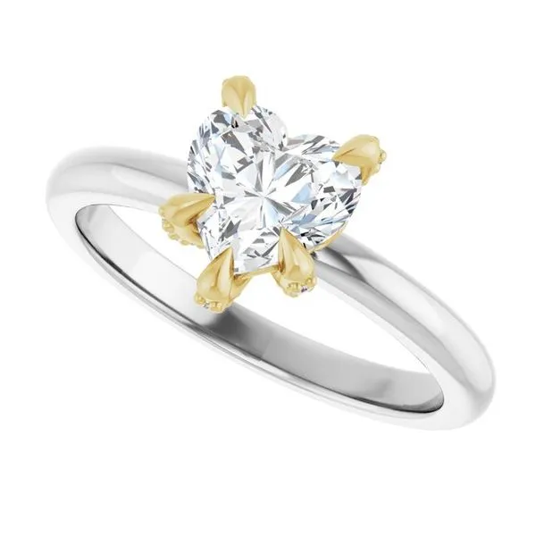 Claw-Prong Accented Engagement Ring Image 5 Shipley's Fine Jewelry Hampstead, MD