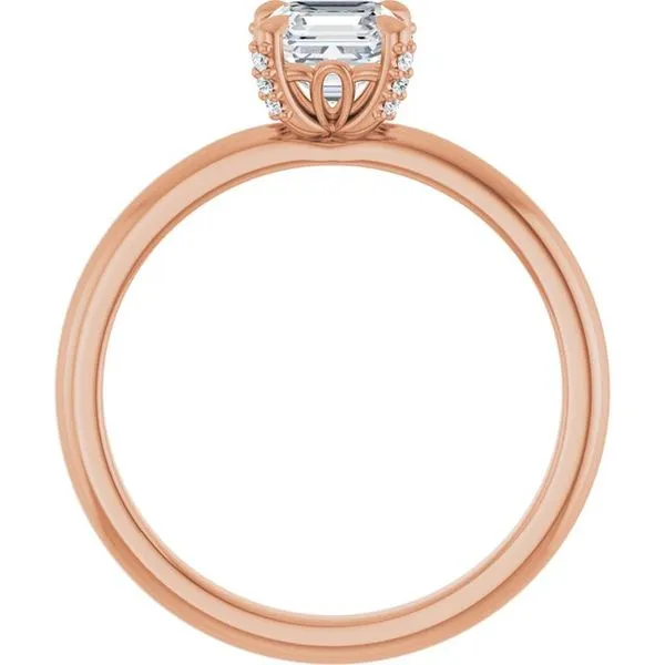 Claw-Prong Accented Engagement Ring Image 2 Northwood Jewelers Northwood, OH