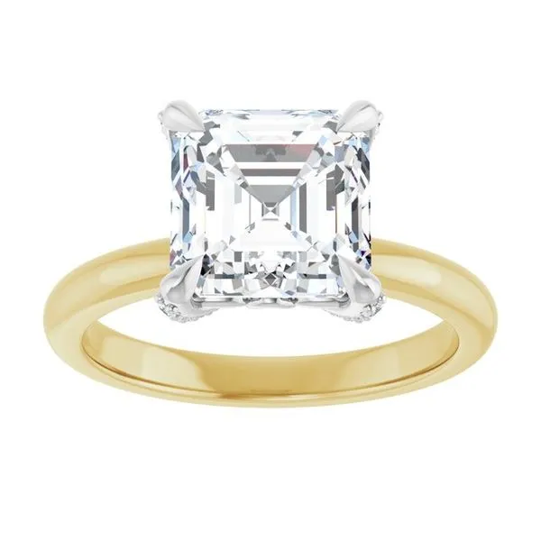 Claw-Prong Accented Engagement Ring Image 3 J. Thomas Jewelers Rochester Hills, MI