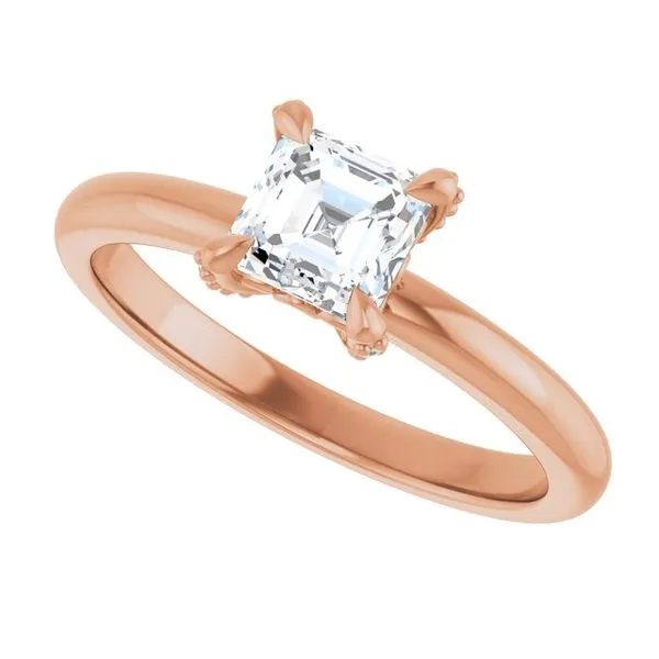 Claw-Prong Accented Engagement Ring Image 5 Arezzo Jewelers Elmwood Park, IL