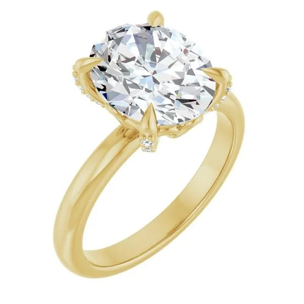 Claw-Prong Accented Engagement Ring Shipley's Fine Jewelry Hampstead, MD