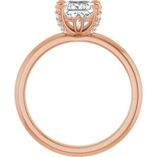 Claw-Prong Accented Engagement Ring Image 2 Vulcan's Forge LLC KANSAS CITY, MO