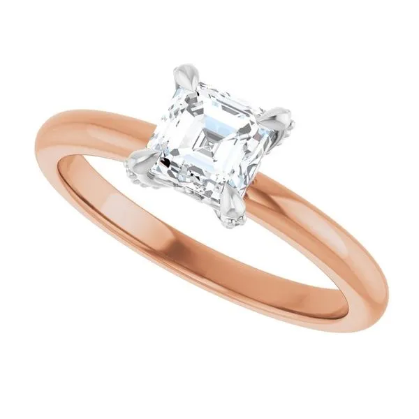 Claw-Prong Accented Engagement Ring Image 5 Raleigh Diamond Fine Jewelry Raleigh, NC