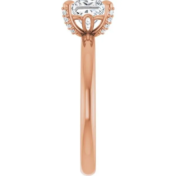 Claw-Prong Accented Engagement Ring Image 4 Natale Jewelers Sewell, NJ