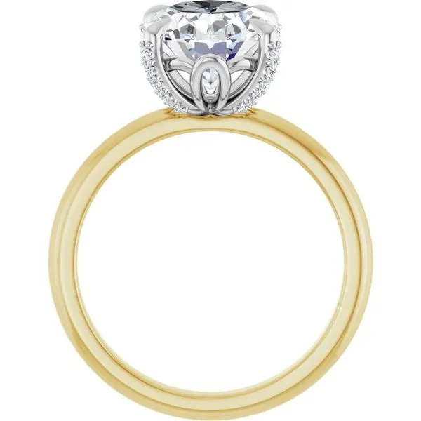 Claw-Prong Accented Engagement Ring Image 2 Michael Szwed Jewelers Longmeadow, MA