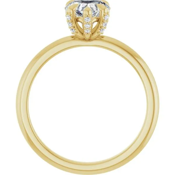 Claw-Prong Accented Engagement Ring Image 2 Raleigh Diamond Fine Jewelry Raleigh, NC