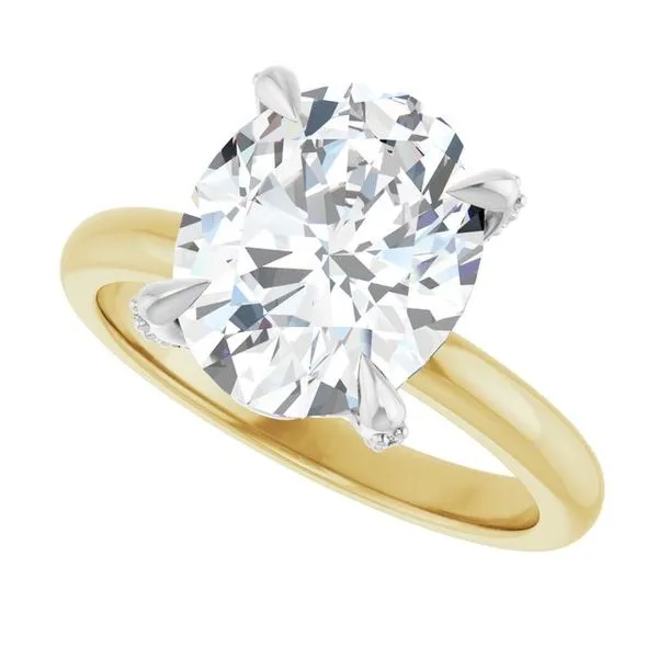 Claw-Prong Accented Engagement Ring Image 5 Futer Bros Jewelers York, PA