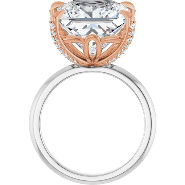 Claw-Prong Accented Engagement Ring Image 2 Futer Bros Jewelers York, PA