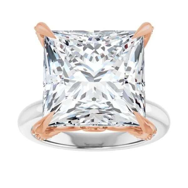 Claw-Prong Accented Engagement Ring Image 3 J. Thomas Jewelers Rochester Hills, MI