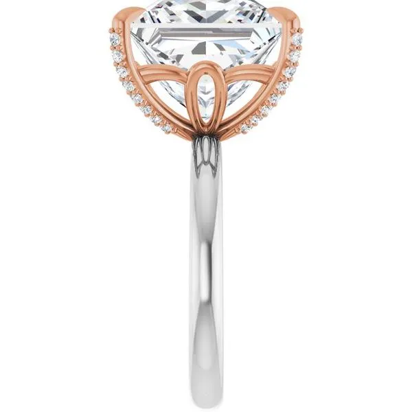 Claw-Prong Accented Engagement Ring Image 4 Futer Bros Jewelers York, PA