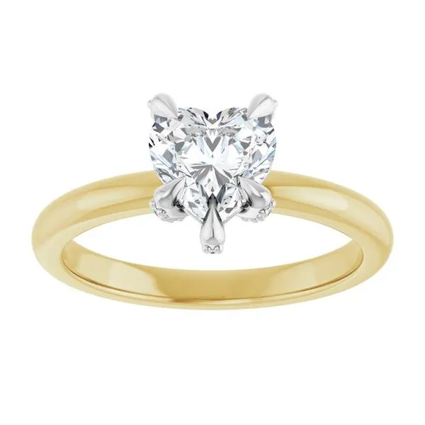Claw-Prong Accented Engagement Ring Image 3 Vulcan's Forge LLC KANSAS CITY, MO