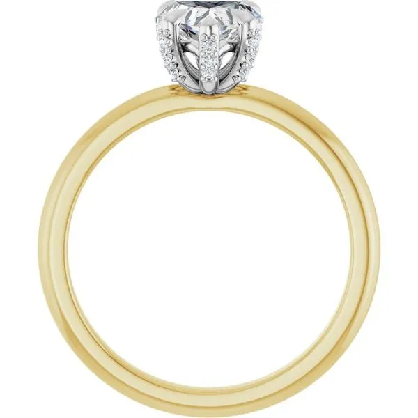 Claw-Prong Accented Engagement Ring Image 2 Vulcan's Forge LLC KANSAS CITY, MO