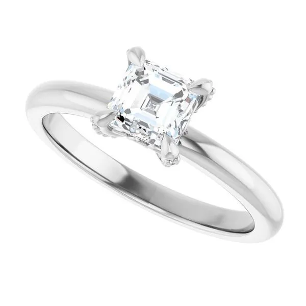 Claw-Prong Accented Engagement Ring Image 5 Mark Jewellers La Crosse, WI