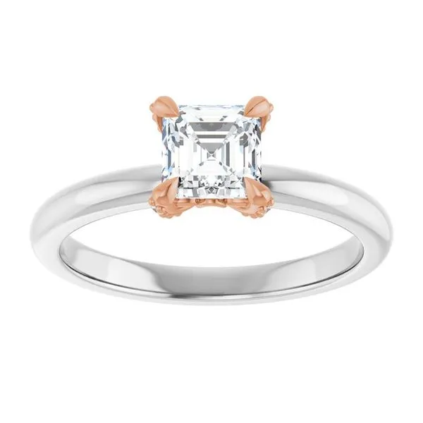 Claw-Prong Accented Engagement Ring Image 3 Mark Jewellers La Crosse, WI