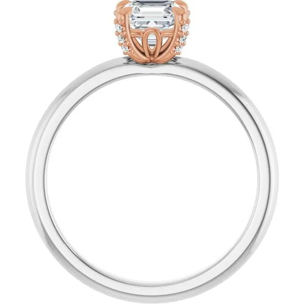 Claw-Prong Accented Engagement Ring Image 2 Vulcan's Forge LLC KANSAS CITY, MO