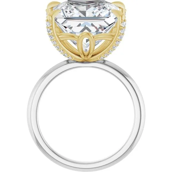 Claw-Prong Accented Engagement Ring Image 2 Northwood Jewelers Northwood, OH