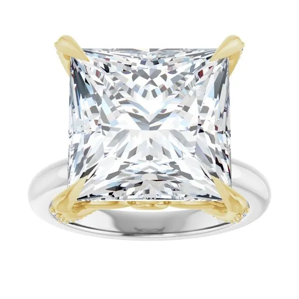 Claw-Prong Accented Engagement Ring Image 3 Shipley's Fine Jewelry Hampstead, MD