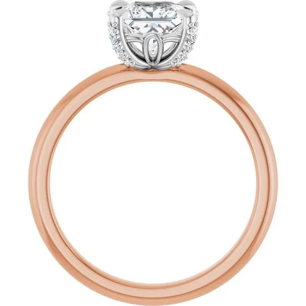 Claw-Prong Accented Engagement Ring Image 2 Natale Jewelers Sewell, NJ