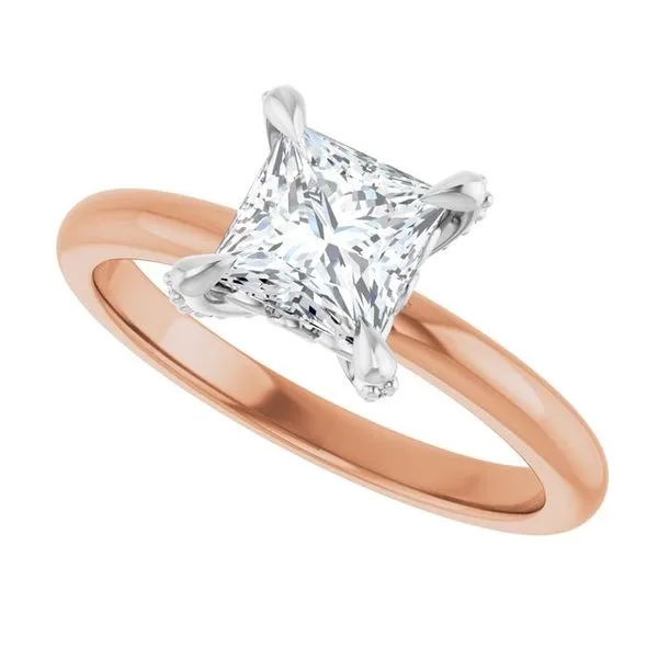 Claw-Prong Accented Engagement Ring Image 5 Stuart Benjamin & Co. Jewelry Designs San Diego, CA