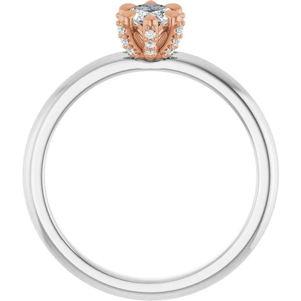 Claw-Prong Accented Engagement Ring Image 2 Futer Bros Jewelers York, PA