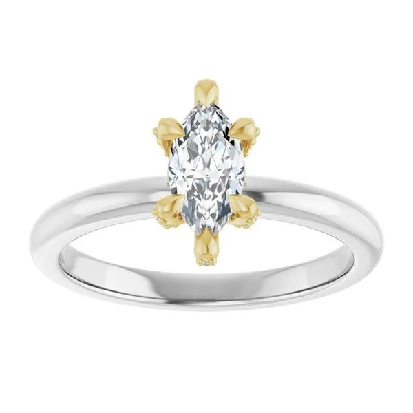 Claw-Prong Accented Engagement Ring Image 3 J. Thomas Jewelers Rochester Hills, MI