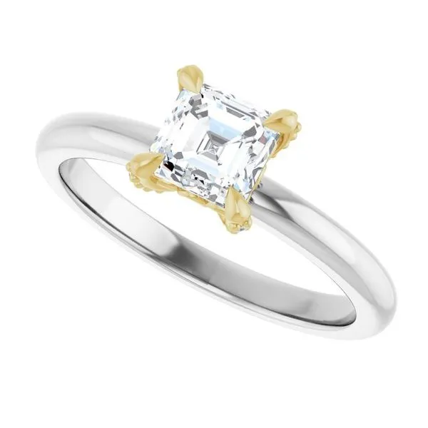 Claw-Prong Accented Engagement Ring Image 5 Clater Jewelers Louisville, KY