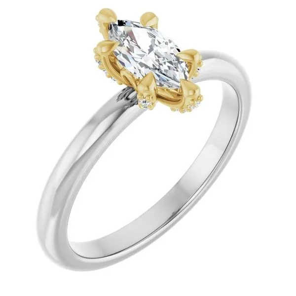 Claw-Prong Accented Engagement Ring Clater Jewelers Louisville, KY