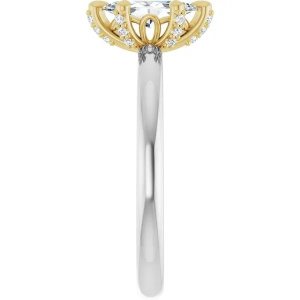 Claw-Prong Accented Engagement Ring Image 4 J. Thomas Jewelers Rochester Hills, MI