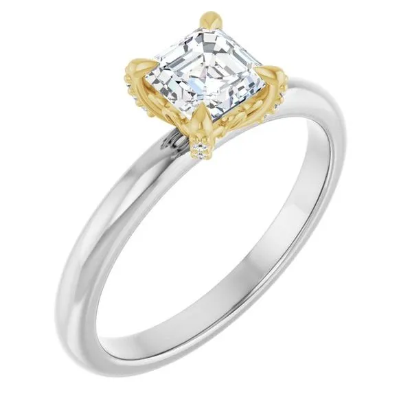 Claw-Prong Accented Engagement Ring Raleigh Diamond Fine Jewelry Raleigh, NC