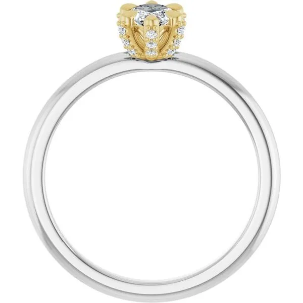 Claw-Prong Accented Engagement Ring Image 2 Shipley's Fine Jewelry Hampstead, MD