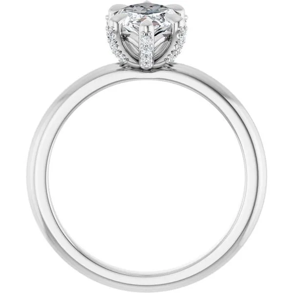 Claw-Prong Accented Engagement Ring Image 2 Clater Jewelers Louisville, KY