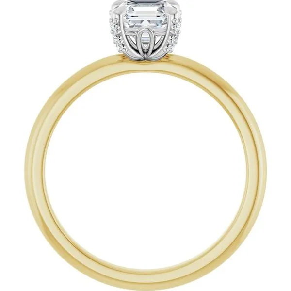 Claw-Prong Accented Engagement Ring Image 2 Don's Jewelry & Design Washington, IA