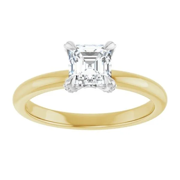 Claw-Prong Accented Engagement Ring Image 3 J. West Jewelers Round Rock, TX