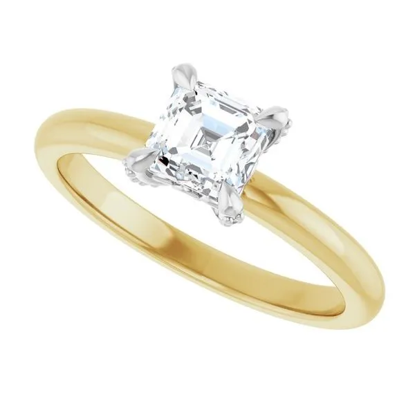 Claw-Prong Accented Engagement Ring Image 5 Stuart Benjamin & Co. Jewelry Designs San Diego, CA