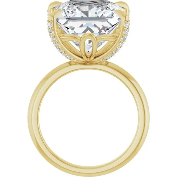 Claw-Prong Accented Engagement Ring Image 2 Futer Bros Jewelers York, PA