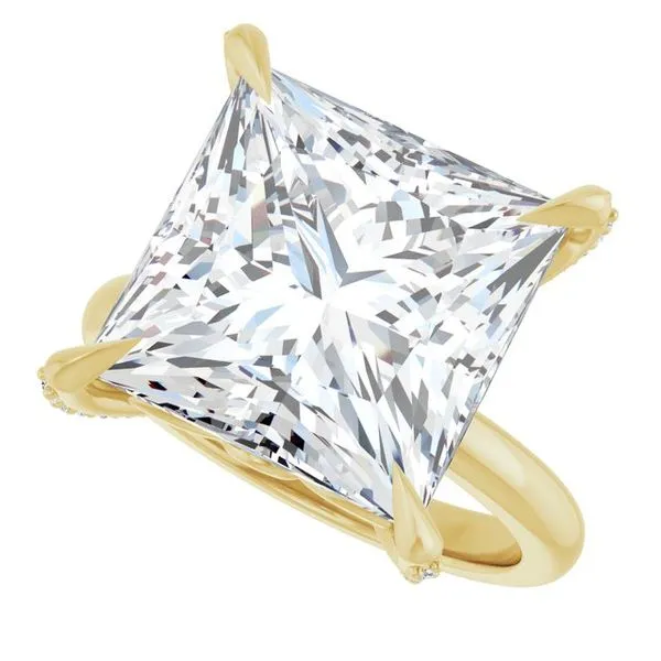 Claw-Prong Accented Engagement Ring Image 5 Mark Jewellers La Crosse, WI