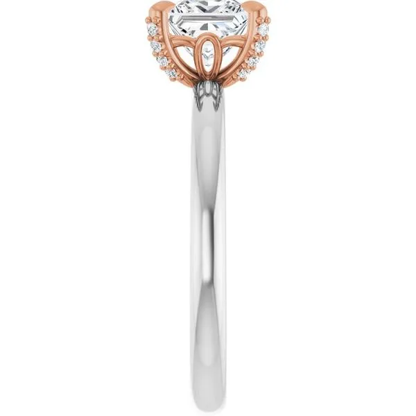 Claw-Prong Accented Engagement Ring Image 4 Paul James Jewelers Angels Camp, CA